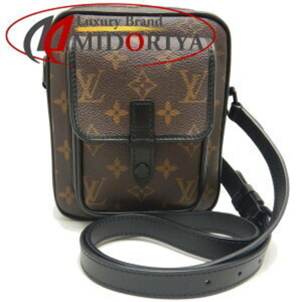 LOUIS VUITTON Macassar Brown Christopher Wearable Wallet Shoulder Bag Brown